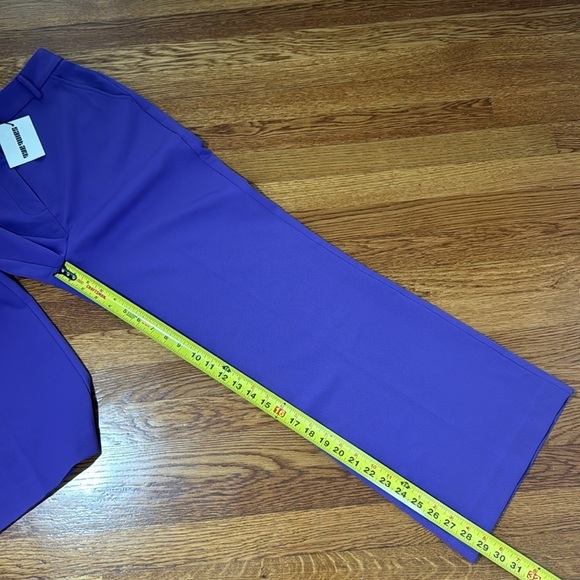 NWT Saint Art LUCY MID-RISE RELAXED FIT TROUSER Royal Purple Size Medium - Picture 12 of 15